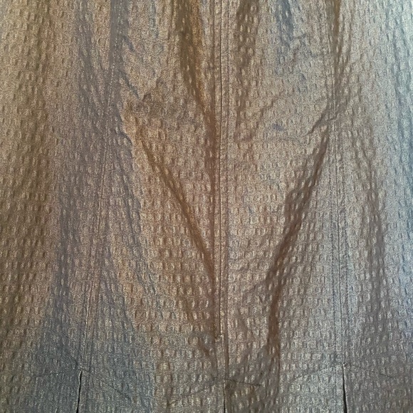 W by Worrh Navy Blue Textured Short Sleeve Zipper Front Dress - Picture 13 of 13